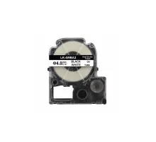 Лента для принтера этикеток UKRMARK трубка термоусадочная совместимая с LK4WBA5, 9мм х 2,5м, black on white (LK4WBA5_)