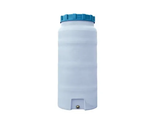 Ємність для води Пласт Бак вертикальна харчова 100 л біла (163)