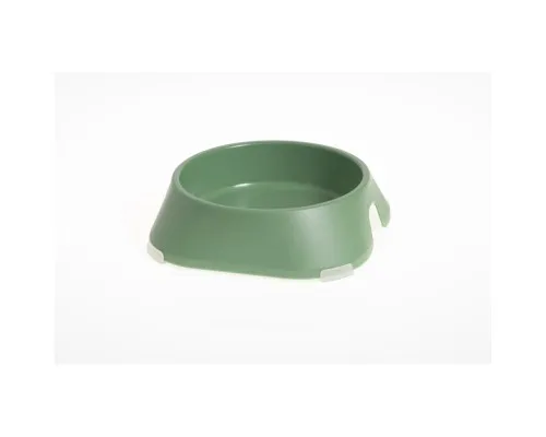 Посуд для котів Fiboo Миска з антиковзаючими накладками S зелена (FIB0097)