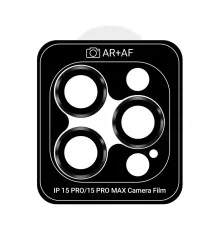 Скло захисне Armorstandart Camera Pro Apple iPhone 15 Pro / 15 Pro Max Black Titanium (ARM73317)