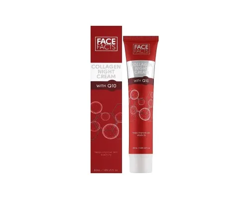 Крем для обличчя Face Facts Collagen & Q10 Night Cream Нічний з колагеном та коензимом Q10 50 мл (5031413919738)