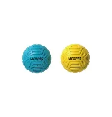 Массажный мяч LivePro Massage Ball LP8507 блакитний/жовтий Уні 6.8см (6951376104042)