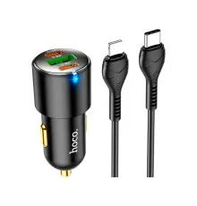 Зарядний пристрій HOCO N26 2xType-C, USB-A Black (6931474765192)