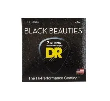 Струни для гітари DR Strings Black Beauties Electric - Light 7-String (09-52) (BKE7-9)