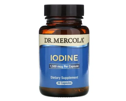 Амінокислота Dr. Mercola Йод 1,5 мг, Iodine, 30 капсул (MCL-01614)
