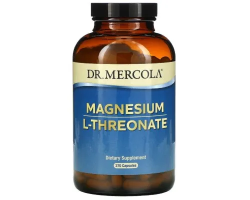 Минералы Dr. Mercola Магний L-Треонат, Magnesium L-Threonate, 270 капсул (MCL-03069)