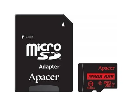 Карта памяти Apacer 128GB microSDXC Class10 UHS-I (AP128GMCSX10U5-R)