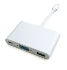 Порт-реплікатор Extradigital USB Type-C to VGA/USB 3.0/Type-C (0.15m) (KBV1690)