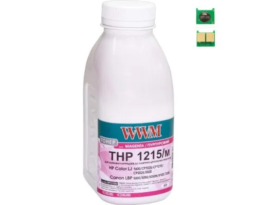 Тонер HP CLJ CP1215/CP1515/CM1312 40г Magenta +chip WWM (TC1215M)