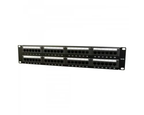 Патч-панель 19 48xRJ-45 UTP cat.5е, 2U, тип 110 Cablexpert (NPP-C548CM-001)