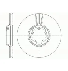 Гальмівний диск REMSA 6608.10