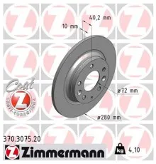 Тормозной диск ZIMMERMANN 370.3075.20