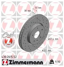 Гальмівний диск ZIMMERMANN 430.2615.52