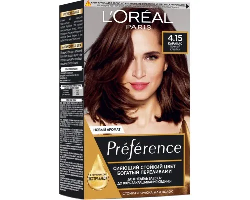 Краска для волос LOreal Paris Preference 4.15 - Темный каштан (3600520248912)
