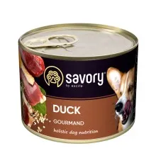Консерви для собак Savory Dog Gourmand качка 200 г (4820232630464)