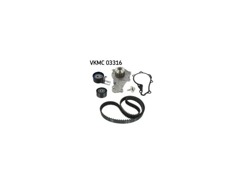 Комплект ременя ГРМ з помпой SKF VKMC 03316