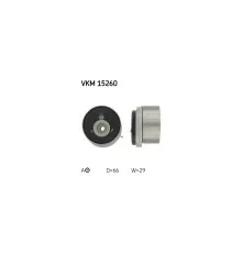 Ролик натягувача ременя SKF VKM 15260