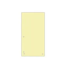 Роздільник сторінок Donau 105 х 230 мм 100шт картон, жовтий (8620100-11PL)
