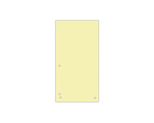 Разделитель страниц Donau 105 х 230 мм 100шт картон, желтый (8620100-11PL)