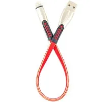 Дата кабель USB 2.0 AM to Lightning 0.25m red Dengos (PLS-L-SHRT-PLSK-RED)