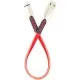 Дата кабель USB 2.0 AM to Lightning 0.25m red Dengos (PLS-L-SHRT-PLSK-RED)