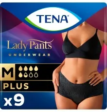 Подгузники для взрослых Tena Lady Pants Plus для женщин Medium 9 шт Black (7322541130637)