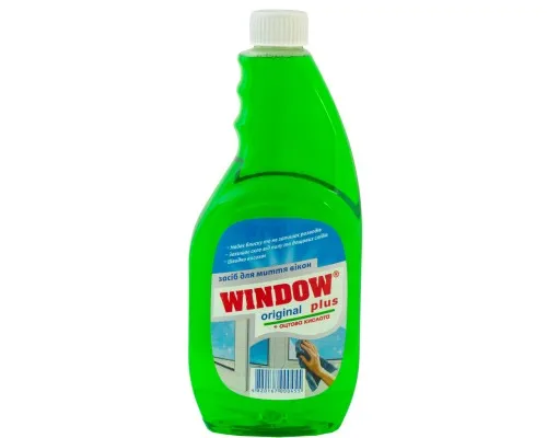Средство для мытья стекла Window Plus С уксусной кислотой запаска 500 мл (4820167000455)