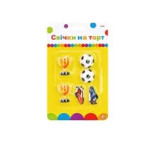 Свічка Maxi Футбол 6 шт на торт (MX624032)
