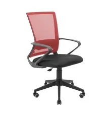 Офисное кресло Richman Робин Пластик Пиастра Сетка черная + красная (ADD0003201)
