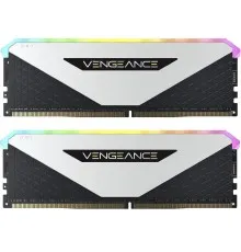 Модуль пам'яті для комп'ютера DDR4 32GB (2x16GB) 3600 MHz Vengeance RGB RT White Corsair (CMN32GX4M2Z3600C18W)
