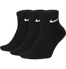 Шкарпетки Nike U NK EVERYDAY CUSH ANKLE 3PR SX7667-010 38-42 3 пари Чорні (888407234309)