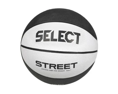М'яч баскетбольний Select Basketball Street v25 біло-чорний 205570-126 №7 (5703543314140)