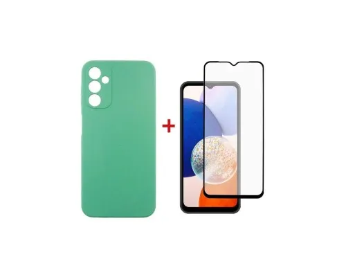 Чехол для мобильного телефона Dengos Kit for Samsung Galaxy A14 5G case + glass (Mint) (DG-KM-14)