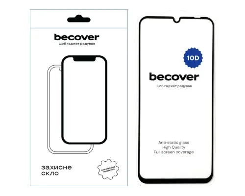 Стекло защитное BeCover Xiaomi Redmi A3 10D Black (711367)