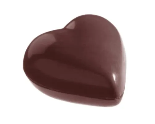 Форма для шоколаду Chocolate World Серце 33x33x11 мм 2х7,5 г 21 шт (1106 CW)