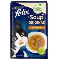 Влажный корм для кошек Purina Felix Суп с курицей 48 г (8445290571243)