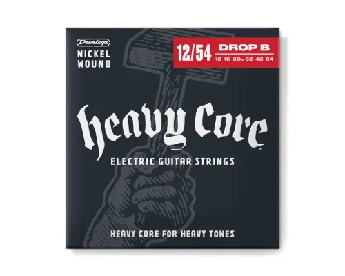 Струни для гітари Jim Dunlop Heavy Core Electric Guitar Strings (12-54) (DHCN1254)