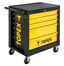 Тележка для инструмента Topex 5 ящиков, 680 x 460 x 825 мм, грузоподъемность 280 кг (79R501)