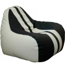 Крісло-мішок Примтекс плюс кресло-груша Simba Sport H-2200/D-5 M White-Black (Simba Sport H-2200/D-5 M)