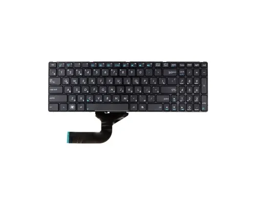 Клавіатура ноутбука PowerPlant ASUS A52,K52,X54 (K52ver) чорний, чорний фрейм (KB311699)