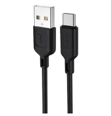 Дата кабель USB 2.0 AM to Type-C 1.2m Fast T-C829 Black T-Phox (T-C829 Black)