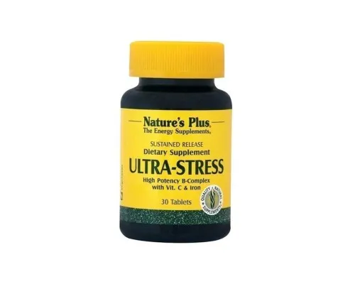 Вітамінно-мінеральний комплекс Natures Plus Комплекс для Боротьби зі Стресом з Залізом, Ultra Stress, 30 (NTP1229)