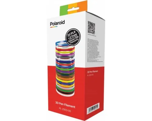 Стрижень для 3D-ручки Polaroid 1.75 мм PLA (22 кольори) (PL-2503-00)