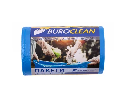 Пакети для сміття Buroclean EuroStandart сині 35 л 100 шт. (4823078977854)