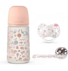 Набор для кормления новорожденных Suavinex Memories Истории малышей розовый (307541)