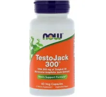 Травы Now Foods Репродуктивное Здоровье Мужчин ТестоДжек, TestoJack 300, 60 (NOW-02202)