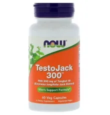 Травы Now Foods Репродуктивное Здоровье Мужчин ТестоДжек, TestoJack 300, 60 (NOW-02202)