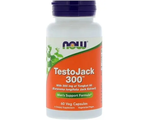 Трави Now Foods Репродуктивне Здоровя Чоловіків ТестоДжек, TestoJack 300, 6 (NOW-02202)