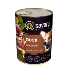 Консерви для собак Savory Dog Gourmand качка 400 г (4820232630471)