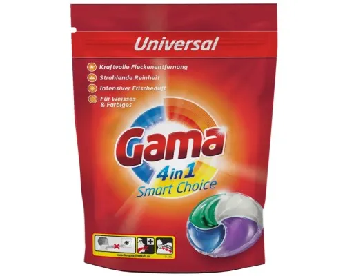 Капсули для прання Gama 4 in 1 Universal 30 шт. (8435495826996)